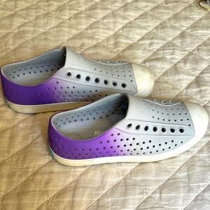Women’s Purple and Gray Slip-On Shoes